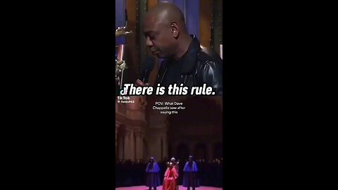 Dave Chappelle noticing things. who are they?