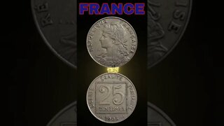 France 25 centimes 1903.#shorts #coinnotesz