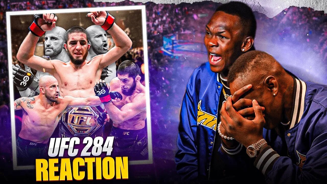Israel Adesanya Reacts to INSANE Alex Volkanovski vs Islam Makhachev Fight | UFC 284