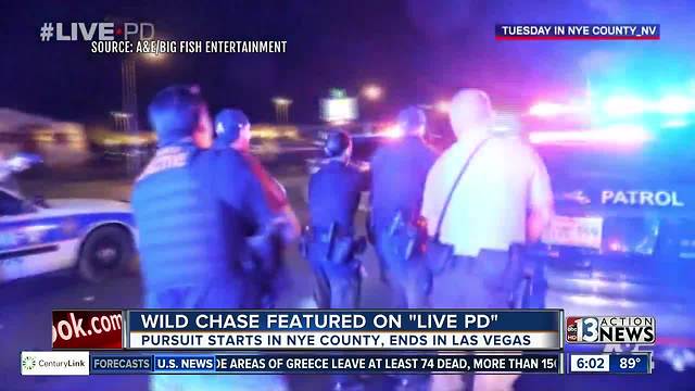 Wild chase from Nye County to Las Vegas caught on camera