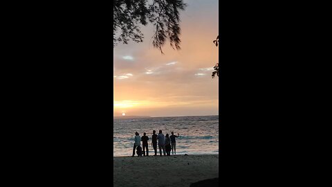 evening view of sunset