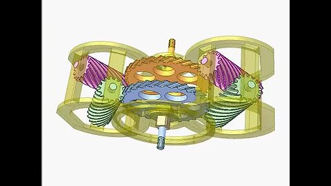 2491 Car differential with helical gears 2
