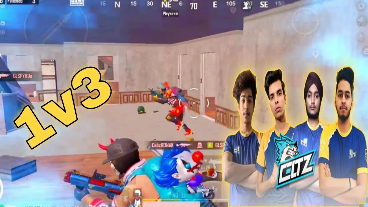 Almost 1v3 Celtz 🥵 • T1 scrims Highlight • BGMI 😍 •@CeltzRoxx