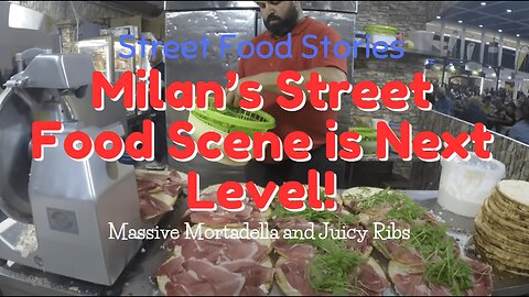 Massive Mortadella and Juicy Ribs | Milan’s Street Food Scene is Next Level!