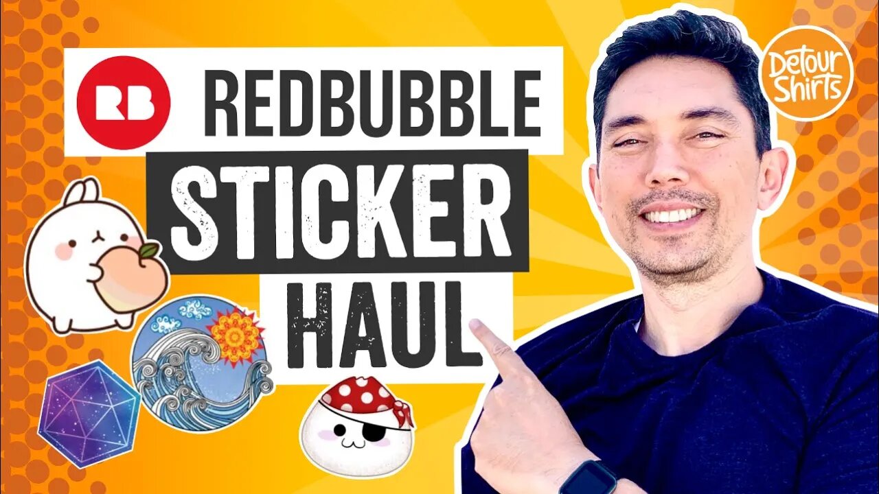 RedBubble Sticker Haul 🔥 I Spent $50 and Bought Stickers from my Subscribers to decorate my wall.