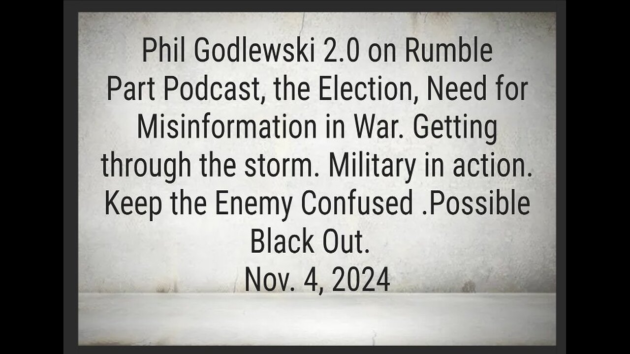 Nov 4, 2024- Phil Godlewski