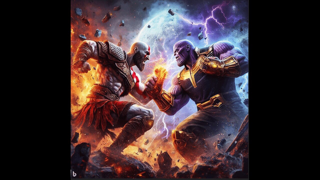 KRATOS and THANOS fighttttt😲😲😲😲😲😲