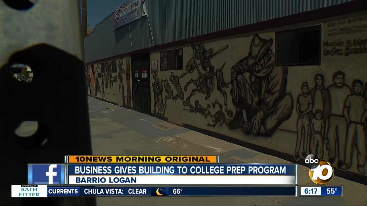 Barrio Logan business gives building to college prep program