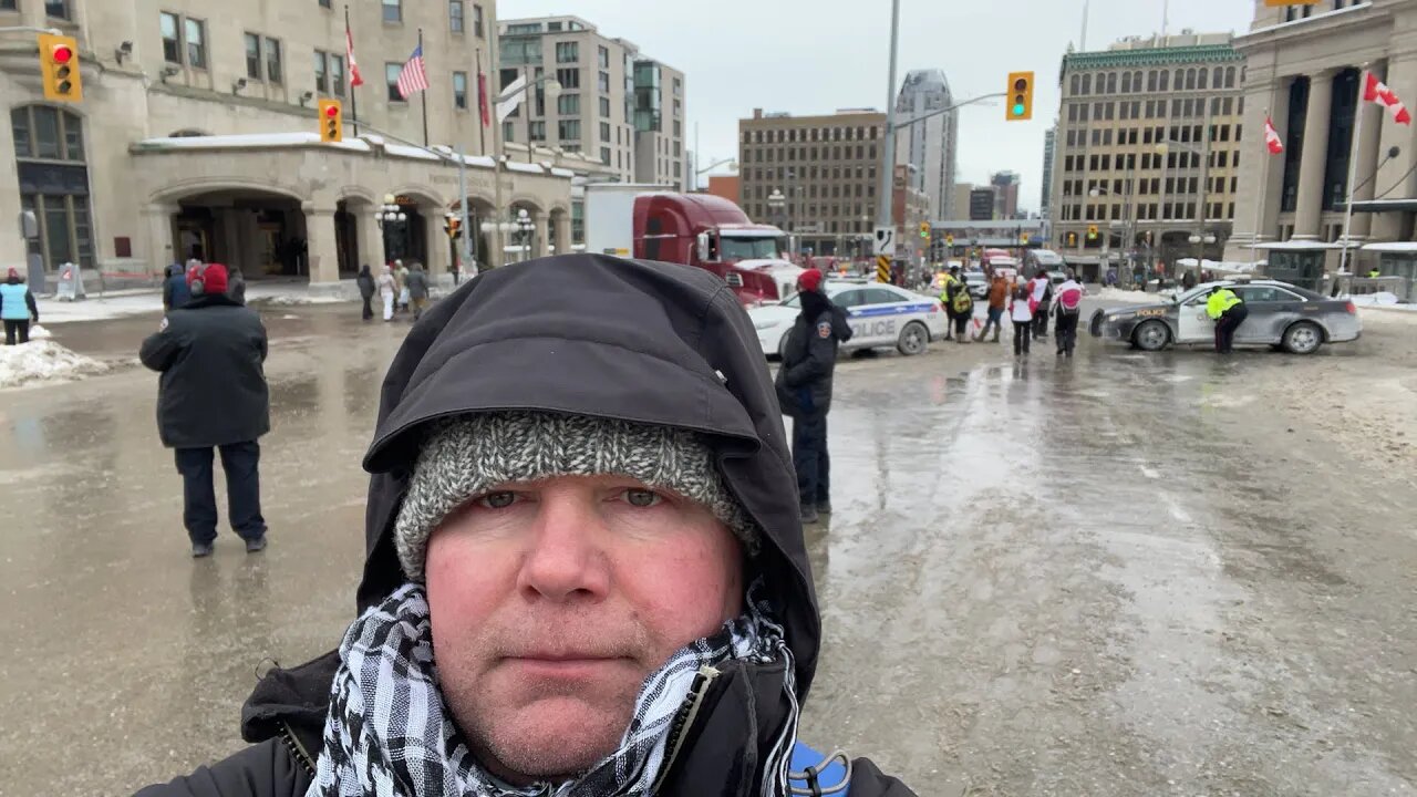 Ottawa Freedom Convoy - Heavy Police Presence
