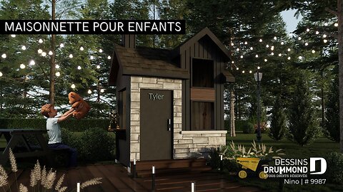 Plan de mini maison gratuit, 1 étage par Dessins Drummond (plan #9987)