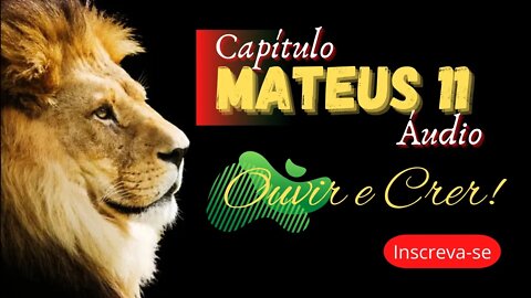 Mateus, capítulo 11 (Bíblia sagrada). @ouvirecrer61