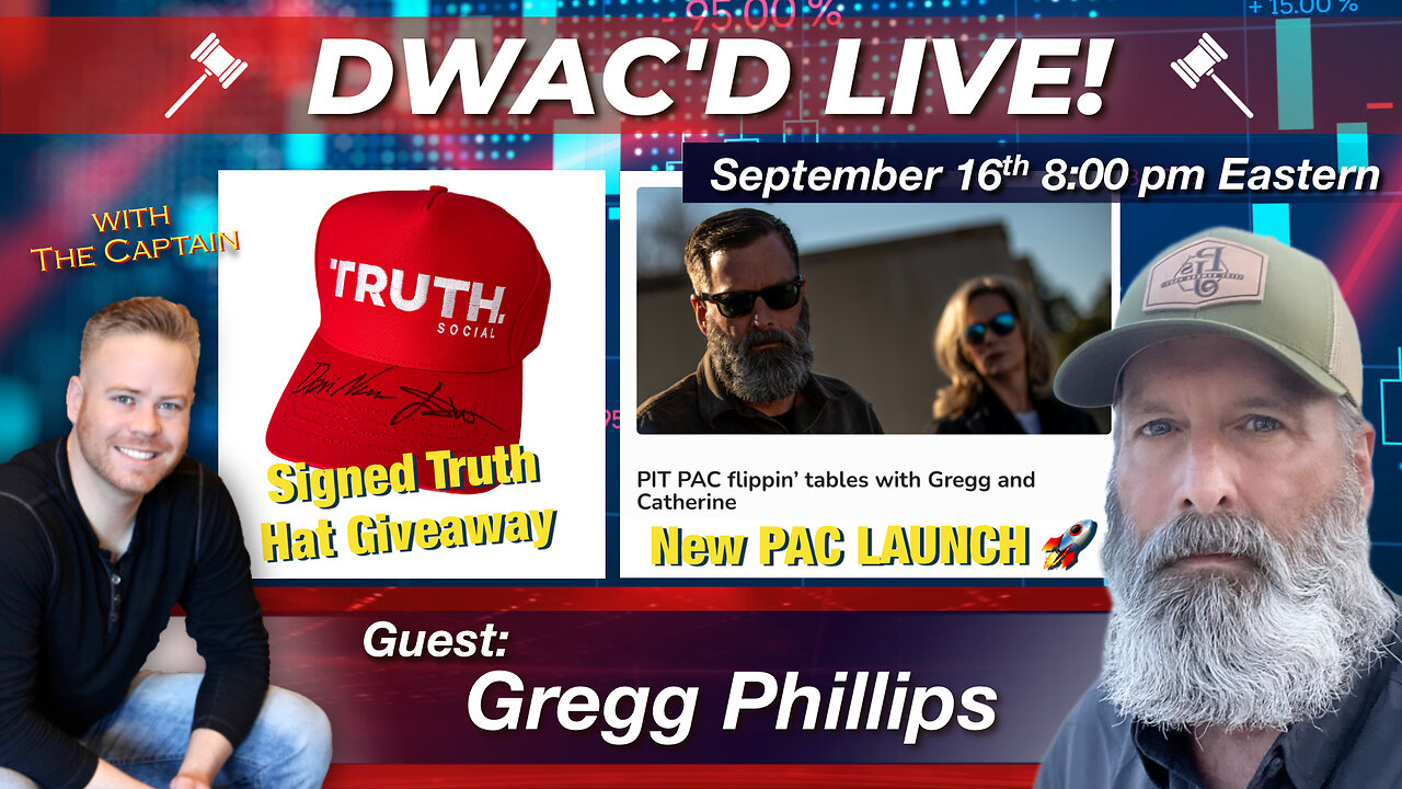 Special Guest: Gregg Phillips Helps Me Give Away Truth Social Hats Signed by Devin and Eric