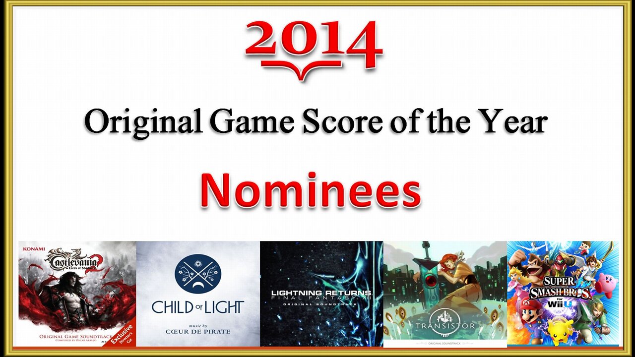 2014 Original Game Score of the Year Nominees