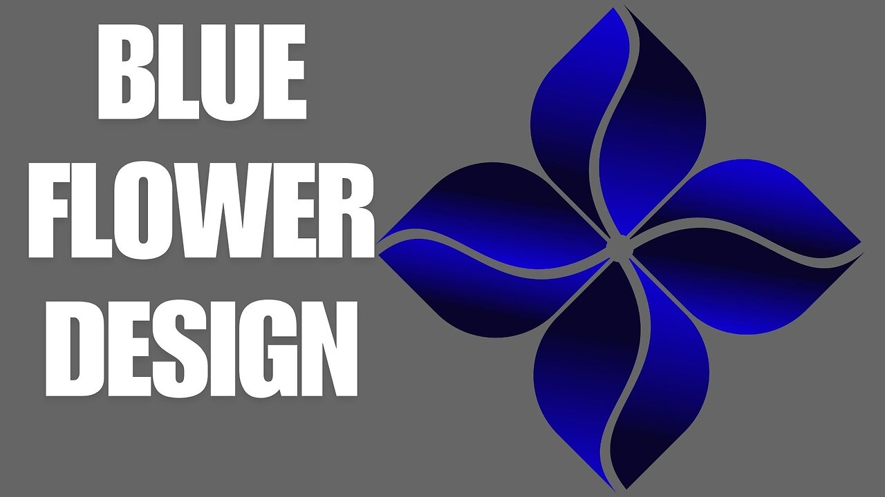 How to Create a Stunning Blue Flower Design in Adobe Illustrator | Easy Tutorial