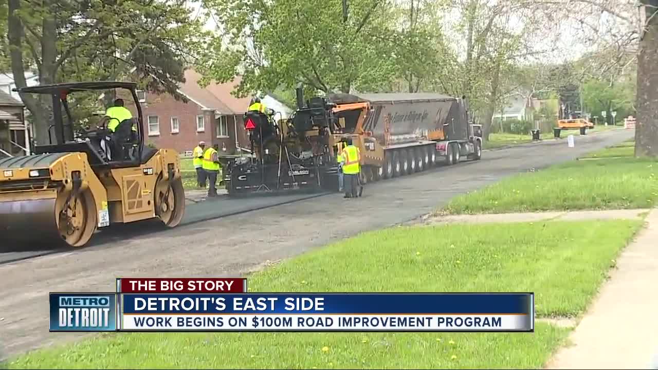Detroit to invest $100 million to improve 100 miles of roads