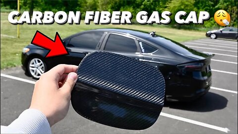 CARBON FIBER GAS CAP ON MY FORD FUSION!