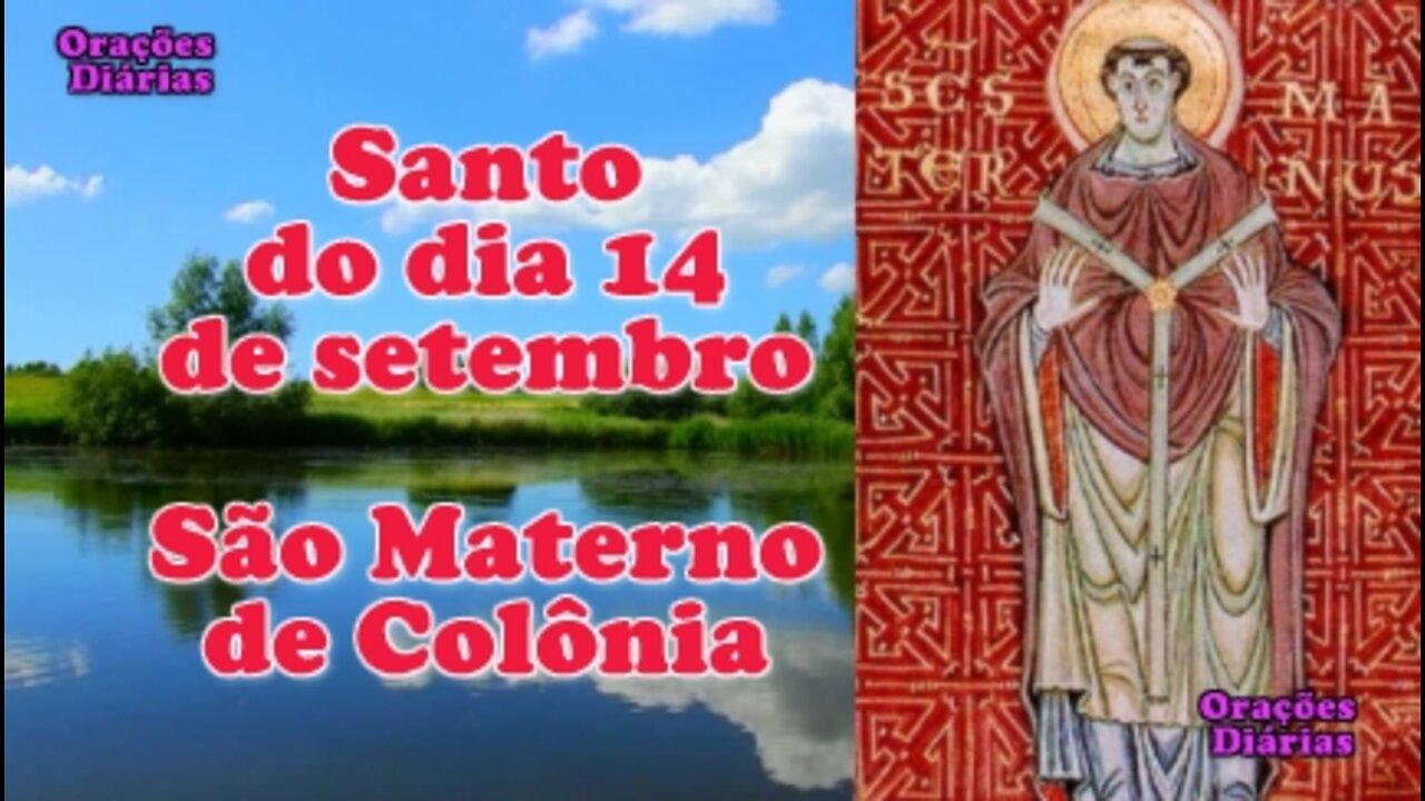 Santo do dia 14 de setembro, São Materno de Colônia