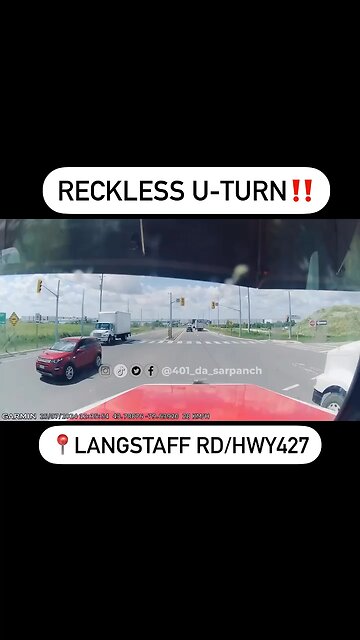 Dangerous Driving by truck driver