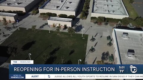 Reopening for in-person classes in California