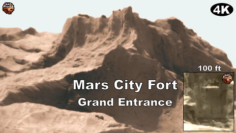 MARS 4bidden City Fort. Grand Entrance. ArtAlienTV 4K