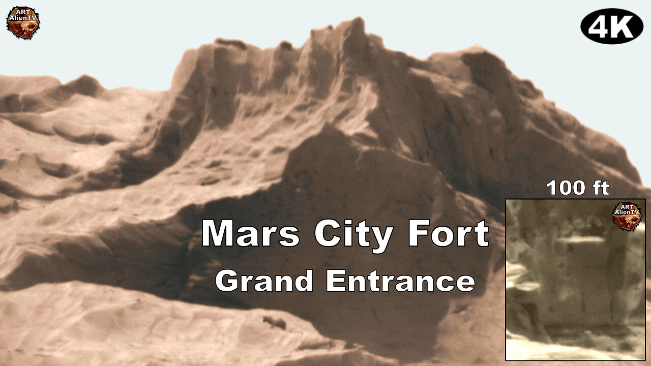 MARS 4bidden City Fort. Grand Entrance. ArtAlienTV 4K