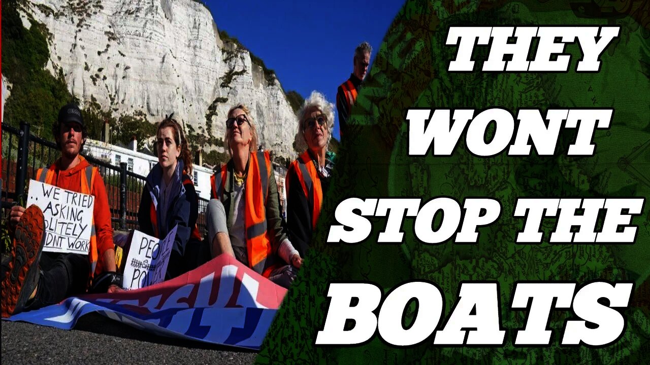 Eco Loons Insulate Britain Block HGV's In Dover But You Won't See Them Stopping The Small Boats