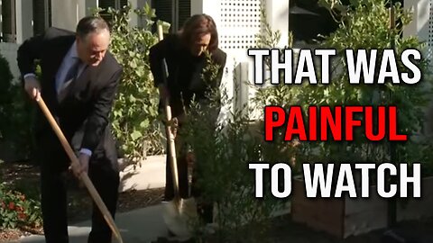 Kamala "middle class" Harris CAN'T handle a shovel to save her life...