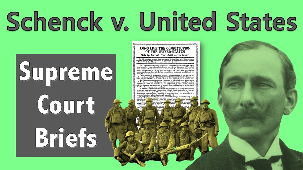 When Can Speech Be Banned? | Schenck v. United States