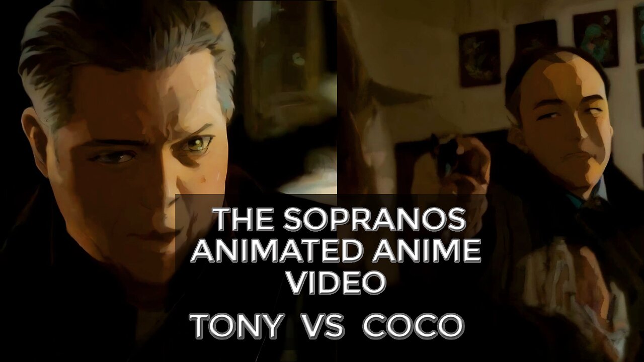 The Sopranos Tony vs Coco (Anime Animation) Kaiber AI #thesopranos #tonysoprano #animeanimation