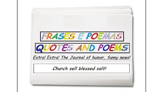 Funny news: Church sell blessed salt! [Quotes and Poems]