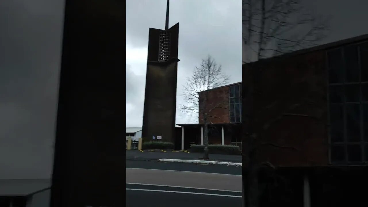 Grey Lynn Library and Saint Josephs Catholic Church.