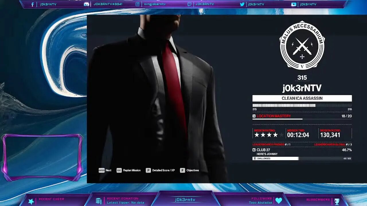 Hitman 3 contract making xD | Swe/Eng |