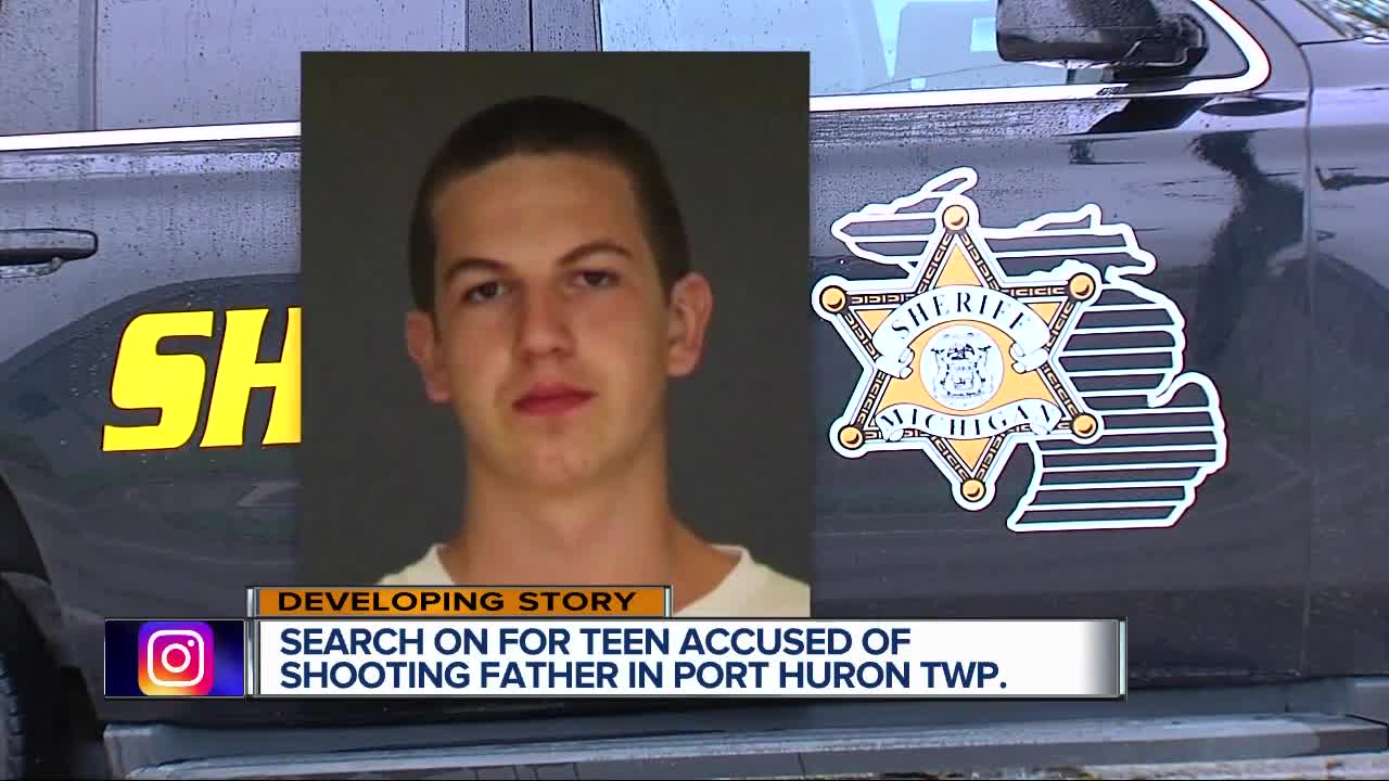 Search on for teen accused of shooting father in Port Huron Twp