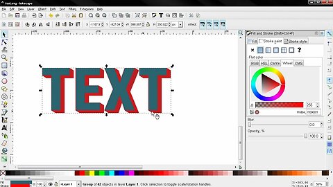 3D Text - Inkscape Tutorial