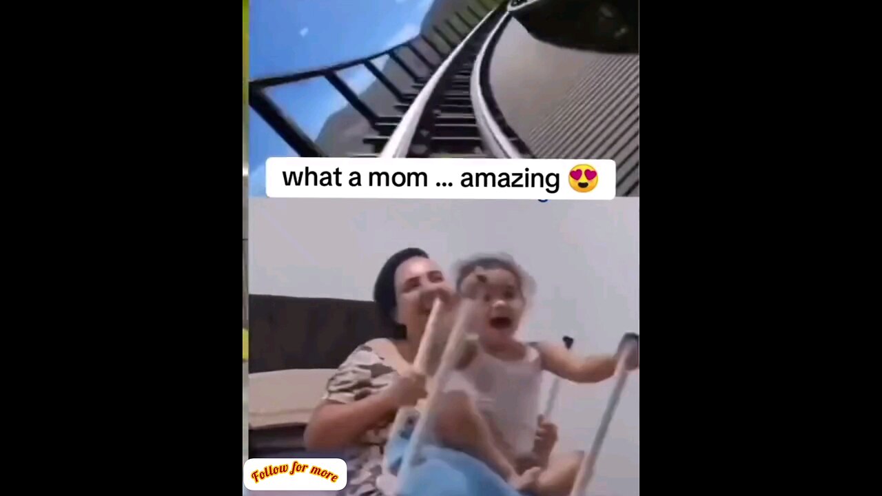 Amazing mom in the fun house of the fun park🤣😂 trending video