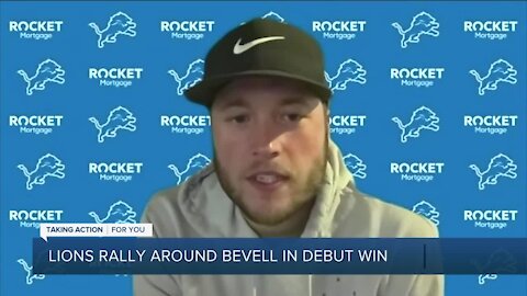 Stafford, Lions rally around Bevell in debut win