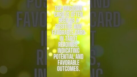 "The Magician's Favor: Positive Outcomes in Tarot Readings"