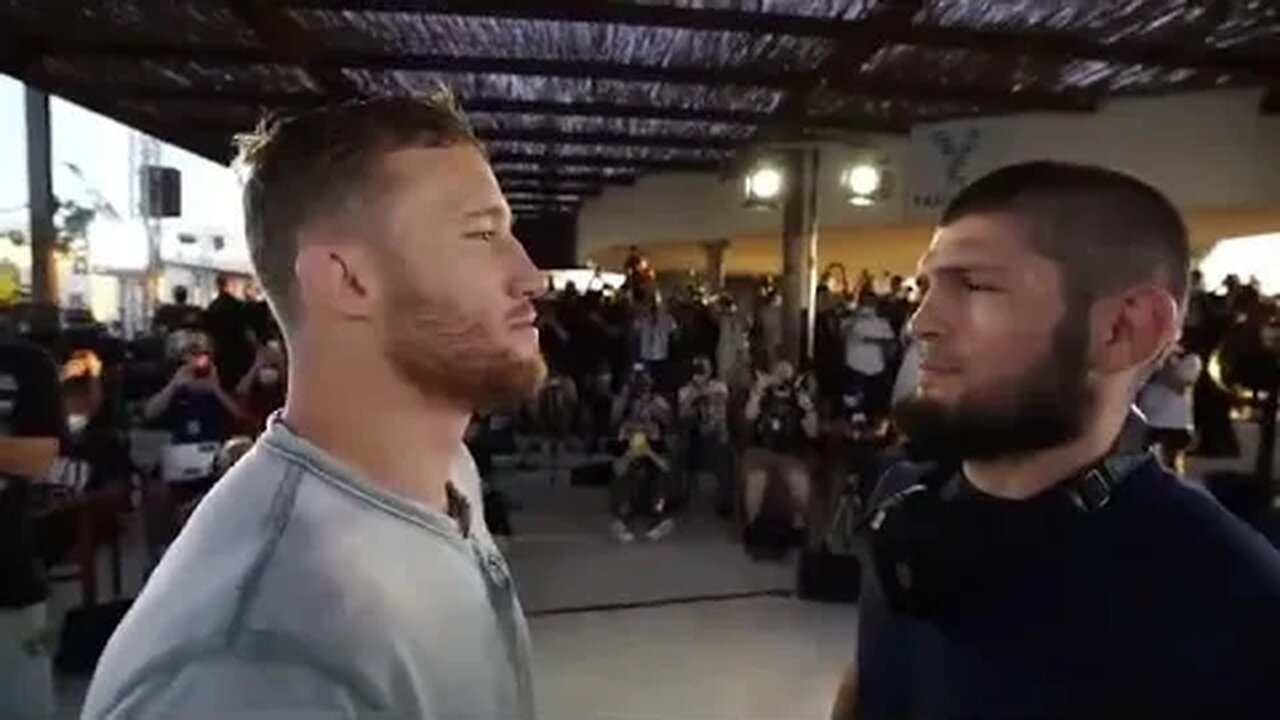 Khabib Nurmagomedov and Justin Gaethje face off in Abu Dhabi