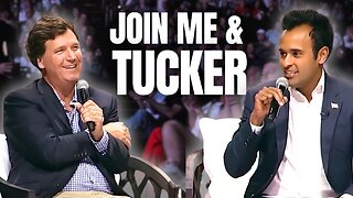 Join Vivek on the Road With Tucker Carlson Live