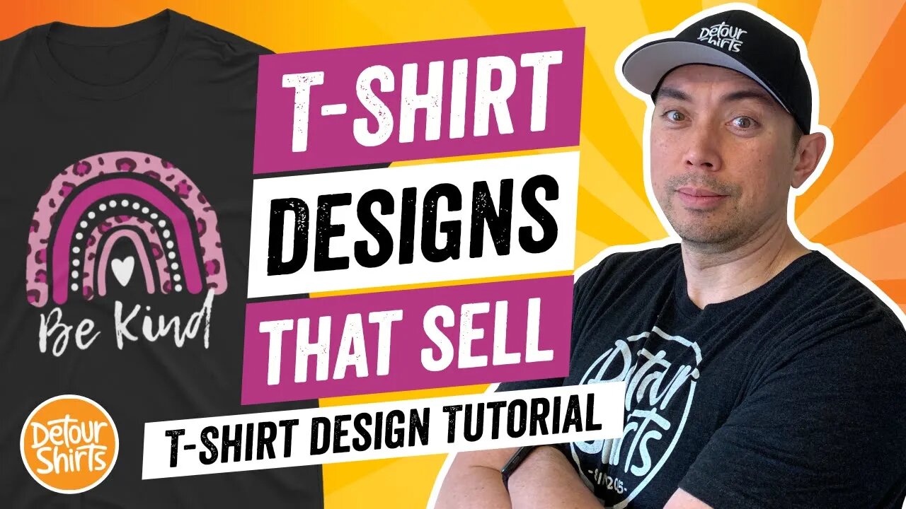 T-Shirt Designs That Sell - T Shirt Design Tutorial for Non-Designers, Make This for Print on Demand
