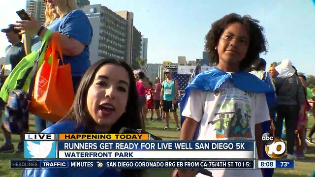 Runners get ready for Live Well San Diego 5K