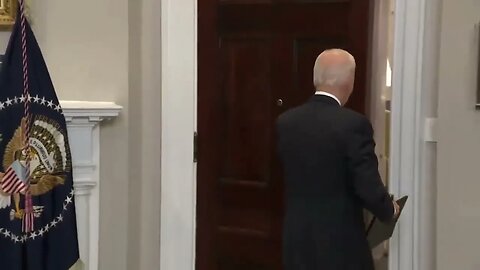 Biden Shuffles Away After Mumbling Remarks On Why Most Americans Are Actually Wrong About Economy