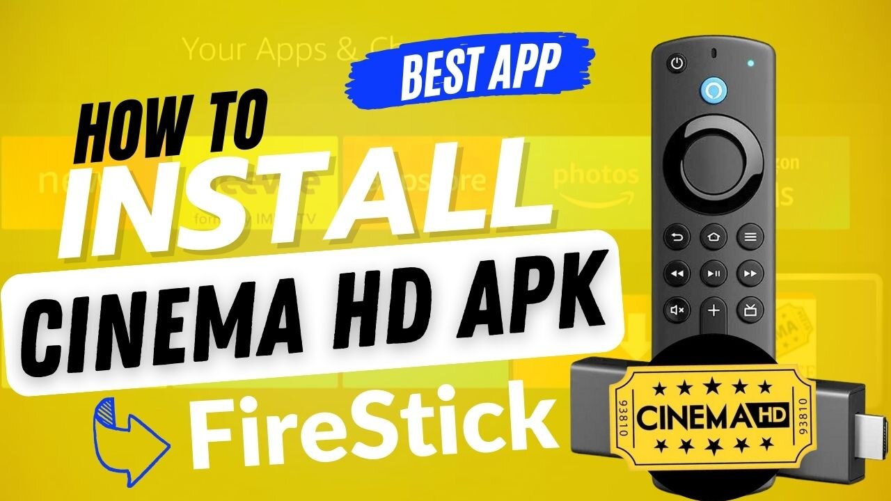 How to Download and Install Cinema HD APK best FireStick movie app New FireStick 4k