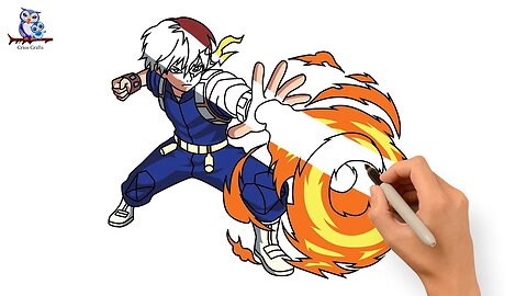 How to Draw Shoto Todoroki - My Hero Academia