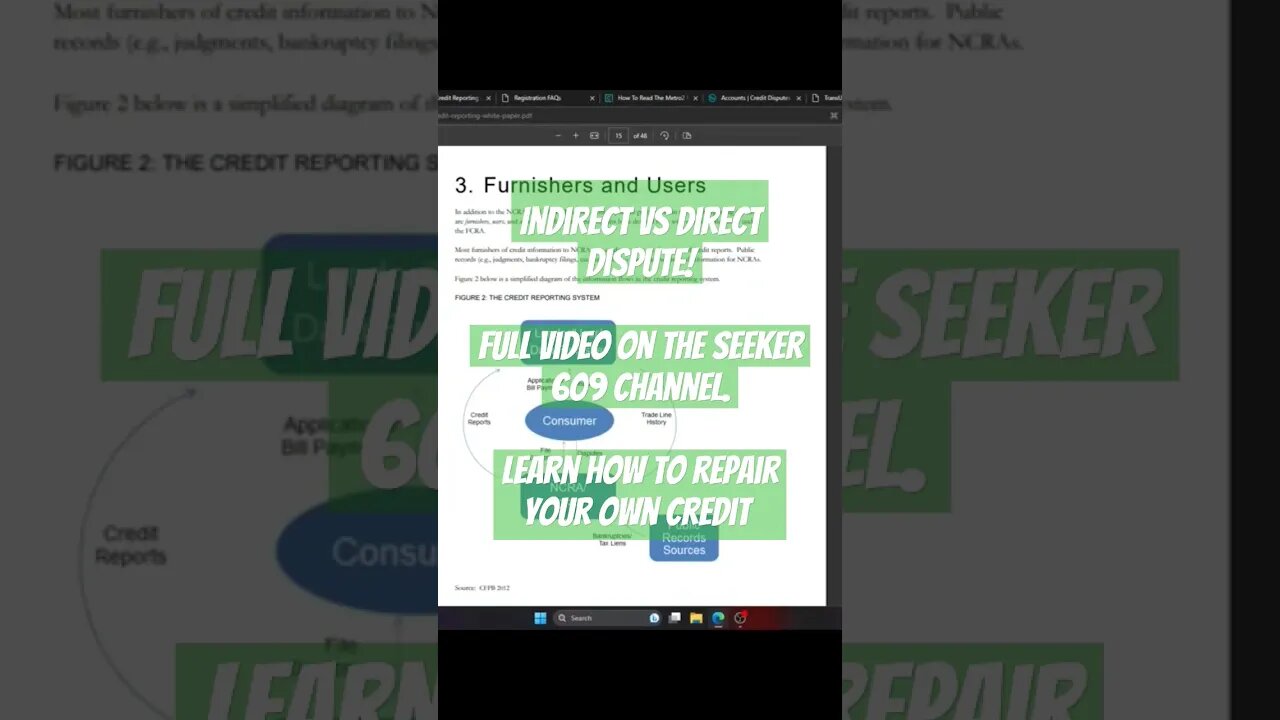 indirect vs direct dispute #disputeletter #creditrepair #credit #fico #creditreport