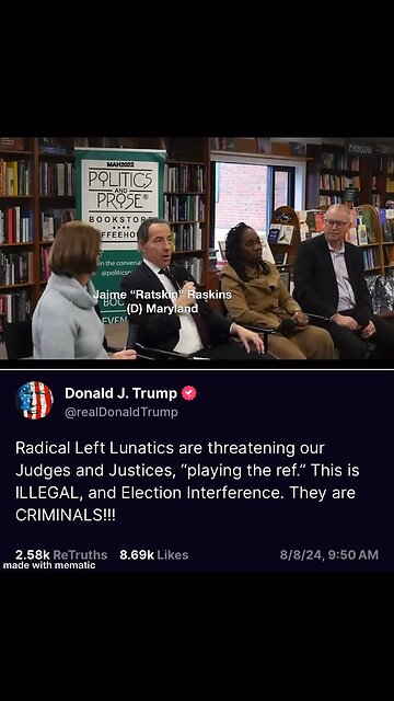 Marxist Jaime Ratskin (D) Maryland explains the COUP game plan!!!