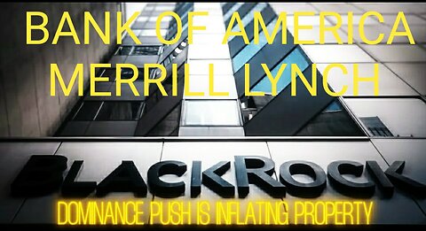 Warning: Bank of America, Merrill Lynch and BlackRock Merger. A Dangerous Monopoly