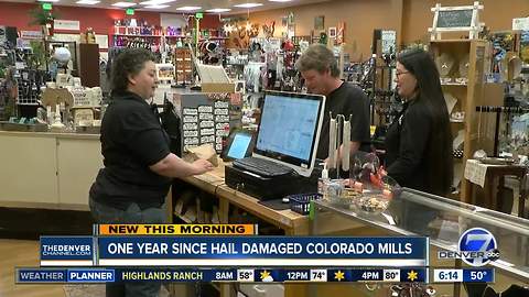 Workers return to Colorado Mills one year after historic hailstorm
