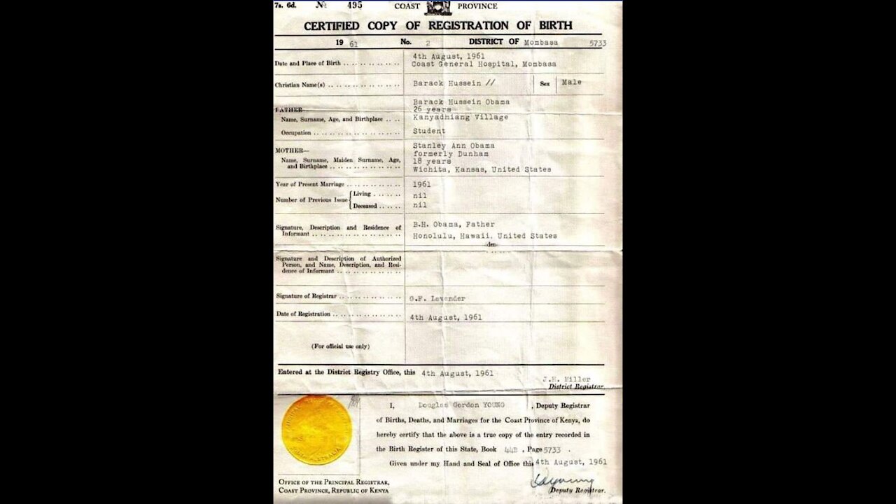 Obama birth certificate