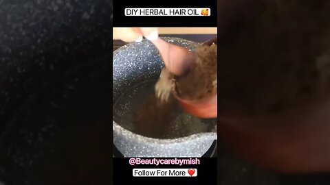 💆‍♀️ Make Your Own Herbal Hair Oil at Home with These Simple Steps! | #hairgrowth #shorts #trending